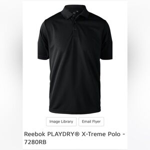 Reebok Men's Black Polo Shirt